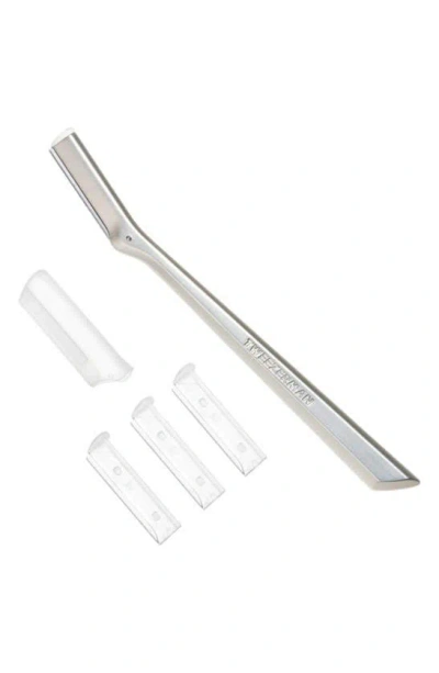 Tweezerman Facial Razor In Silver