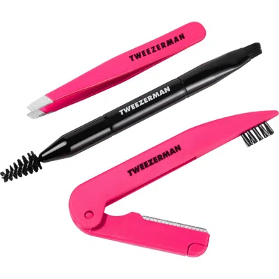 Tweezerman Mini Brow Rescue Kit In Pink