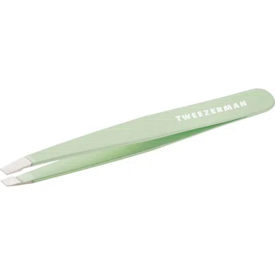 Tweezerman Pistachio Slant Tweezer In Green