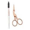 Tweezerman Rose Gold Brow Shaping Scissors And Brush
