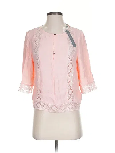Twelfth Street By Cynthia Vincent 3/4 Sleeve Blouse In Pink