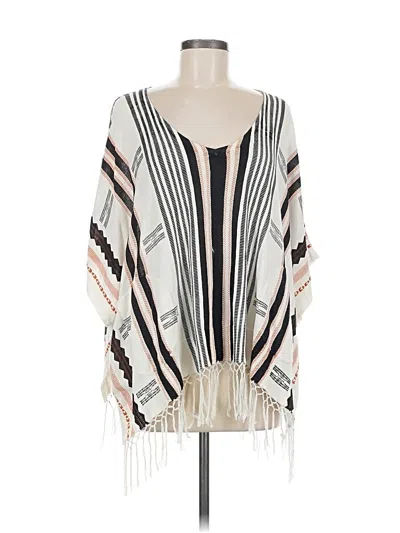 Pre-owned Twelfth Street By Cynthia Vincent Poncho In White