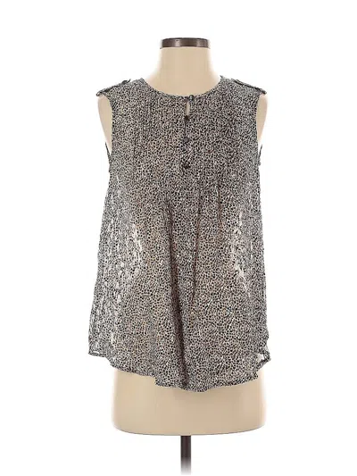 Pre-owned Twelfth Street By Cynthia Vincent Sleeveless Blouse In Silver