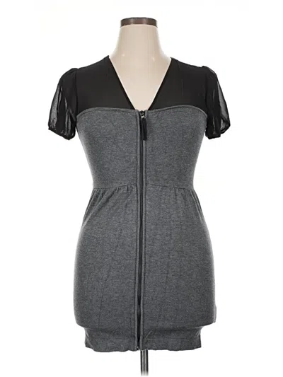 Pre-owned Twelve By Twelve Casual Dress In Gray