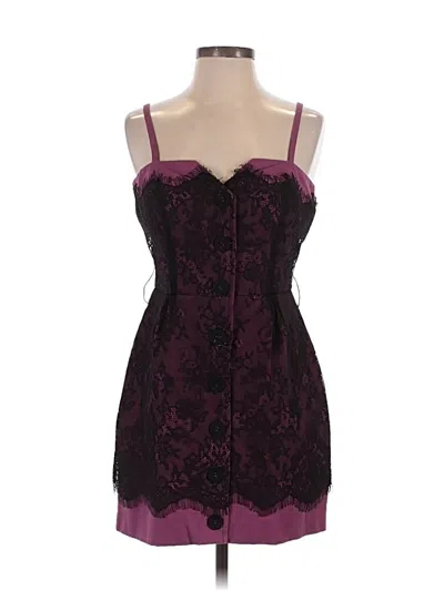 Pre-owned Twelve By Twelve Cocktail Dress In Burgundy