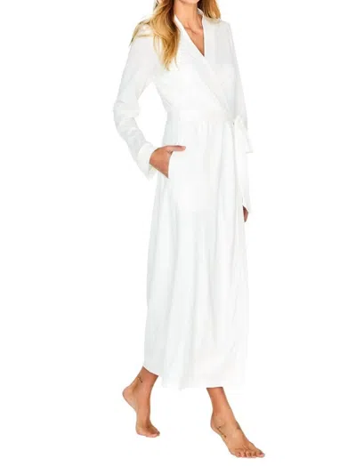 Twelve Eighty Eight Alissa Lightweight Full Length Robe In Ivory In Multi