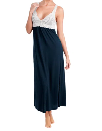 Twelve Eighty Eight Alissa Tank Long Gown In Teal In Blue