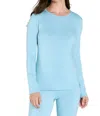 Twelve Eighty Eight Beyond The Basics Long Sleeve Crew Neck Tee In Sky Blue