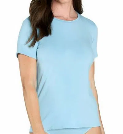 Twelve Eighty Eight Beyond The Basics Short Sleeve Crew Tee In Sky Blue