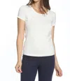 Twelve Eighty Eight Beyond The Basics Short Sleeve Tee In Ivory