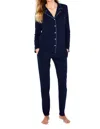Twelve Eighty Eight Brenda Long Sleeve Pajama Set -plus In Midnight Blue