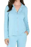 Twelve Eighty Eight Brenda Long Sleeve Pajama Set In Sky Blue In Blue
