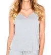 Twelve Eighty Eight Brenda V Notch Tank Top In Heather Gray