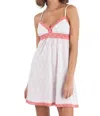 Twelve Eighty Eight Brianne Spaghetti Strap Chemise In Pod Print