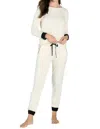 Twelve Eighty Eight Calypso Long Sleeve Loungewear Set In Almond