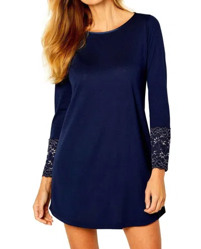 Twelve Eighty Eight Coco Long Sleeve Chemise In Deep Sea In Multi