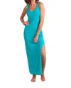 Twelve Eighty Eight Essential Colors Tank Maxi Dress In Emerald
