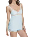 Twelve Eighty Eight Penelope Tank Camisole Boxer Pajama Set In Starlight Blue
