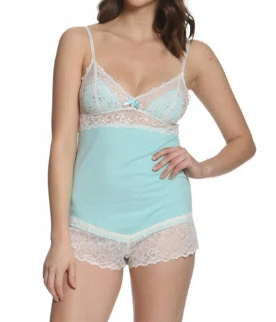 Twelve Eighty Eight Penelope Teddy In Aqua In Blue