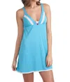 Twelve Eighty Eight Quinn Tank Strap Chemise In Scuba Blue
