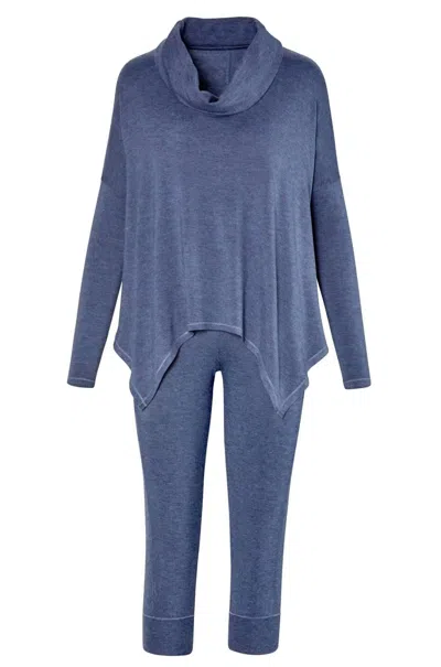 Twelve Eighty Eight Women's Cropped Jogger In Heather Denim In Blue