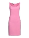 Twelve-t Woman Mini Dress Pink Size 8 Polyester, Elastane In Pink
