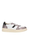 Twelve Woman Sneakers Rose Gold Size 11 Soft Leather In Grey