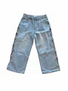 Twelve Women's Pearl Cut-out Jeans In Denim In Multi
