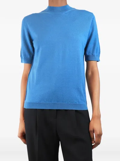 Pre-owned Twenty 8 Twelve Cecily Short-sleeve Sweater In Blue