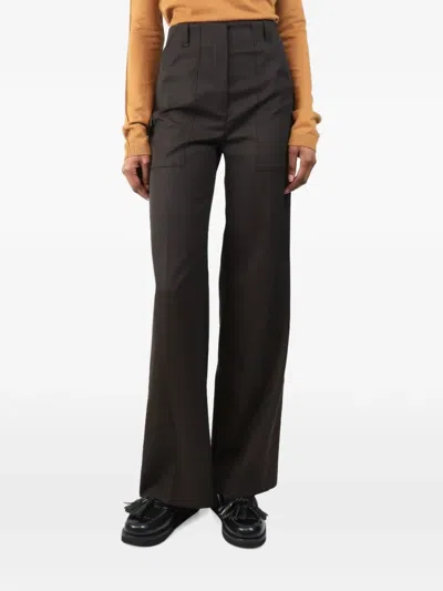 Pre-owned Twenty 8 Twelve Ruth Wool Trousers In Brown