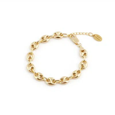 Twenty Compass Women's Louvres Bracelet In 14k Gold Vermeil In Multi