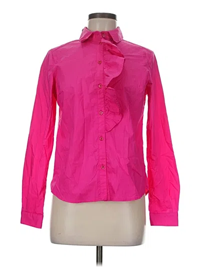 Twenty Easy By Kaos Long Sleeve Blouse In Pink