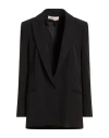 Twenty Easy By Kaos Woman Blazer Black Size 8 Polyester, Elastane In Black