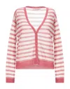 Twenty Easy By Kaos Wrap Cardigans In Pink