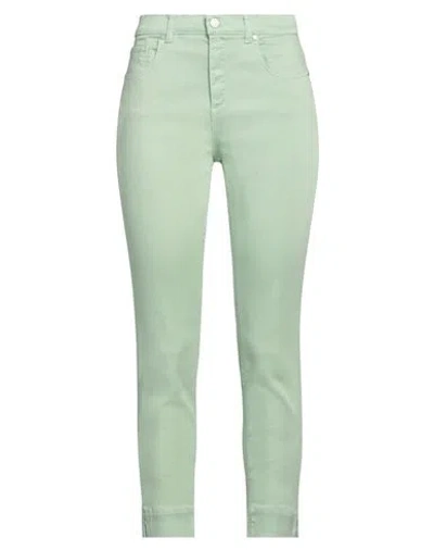 Twenty Easy By Kaos Woman Jeans Light Green Size 29 Tencel, Cotton, Polyester, Elastane