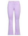 Twenty Easy By Kaos Woman Jeans Lilac Size 28 Lyocell, Cotton, Polyester, Elastane In Purple