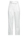 Twenty Easy By Kaos Woman Jeans White Size 28 Cotton, Elastane In White