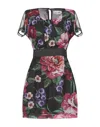 Twenty Easy By Kaos Short Dresses In Black