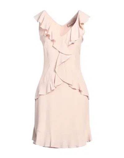 Twenty Easy By Kaos Woman Mini Dress Light Pink Size 4 Acetate, Silk