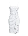 Twenty Easy By Kaos Woman Mini Dress White Size 6 Viscose, Polyester In White