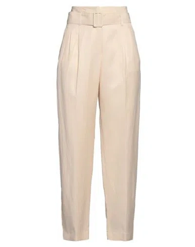 Twenty Easy By Kaos Woman Pants Cream Size 8 Viscose, Linen In White