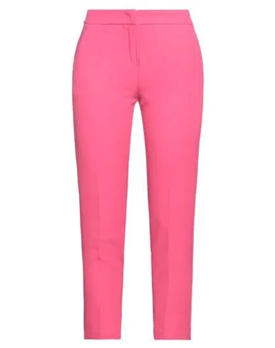 Twenty Easy By Kaos Woman Pants Magenta Size 2 Polyester, Elastane