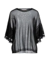 Twenty Easy By Kaos Woman Sweater Black Size S Viscose, Polyester, Polyamide In Black