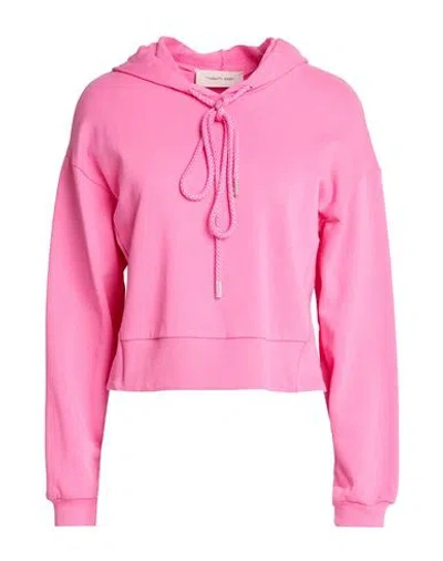Twenty Easy By Kaos Woman Sweatshirt Pink Size 6 Cotton, Elastane