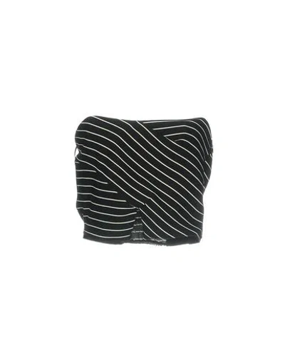 Twenty Easy By Kaos Woman Top Black Size 6 Polyester, Elastane In Multi