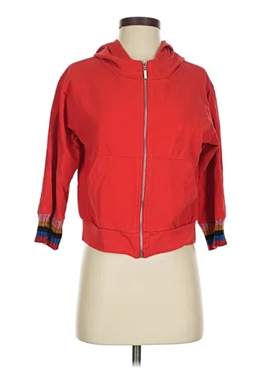 Pre-owned Twenty Easy By Kaos Zip Up Hoodie In Red