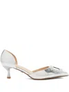 Twenty Four Haitch 50mm Cannes Embellished Pumps In White