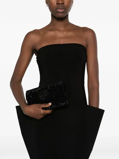 Twenty Four Haitch Asilea Clutch Bag In Black