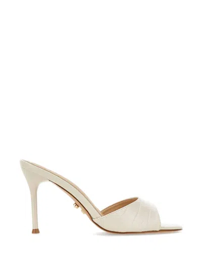 Twenty Four Haitch Brandinchi Crocodile-effect Mules In Multi