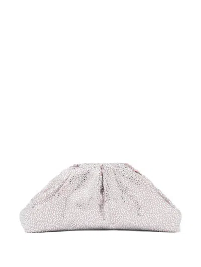 Twenty Four Haitch Cambridge Rhinestone-embellished Clutch Bag In Pink